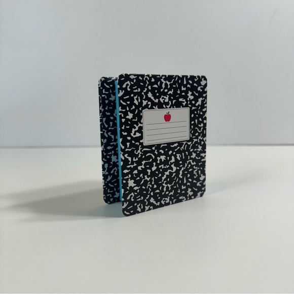 Betsey Johnson Back to School NotebkGold Tone Ruler Pencil W/Apple Earrings NIB - Picture 12 of 15